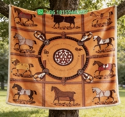 Hermes Throw Blankets